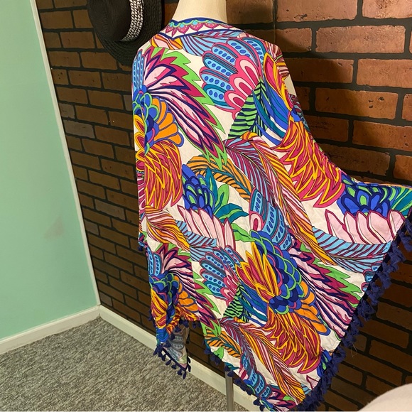 NWT Trina Turk Paradise Plume Kimono Cover Up - Picture 5 of 11